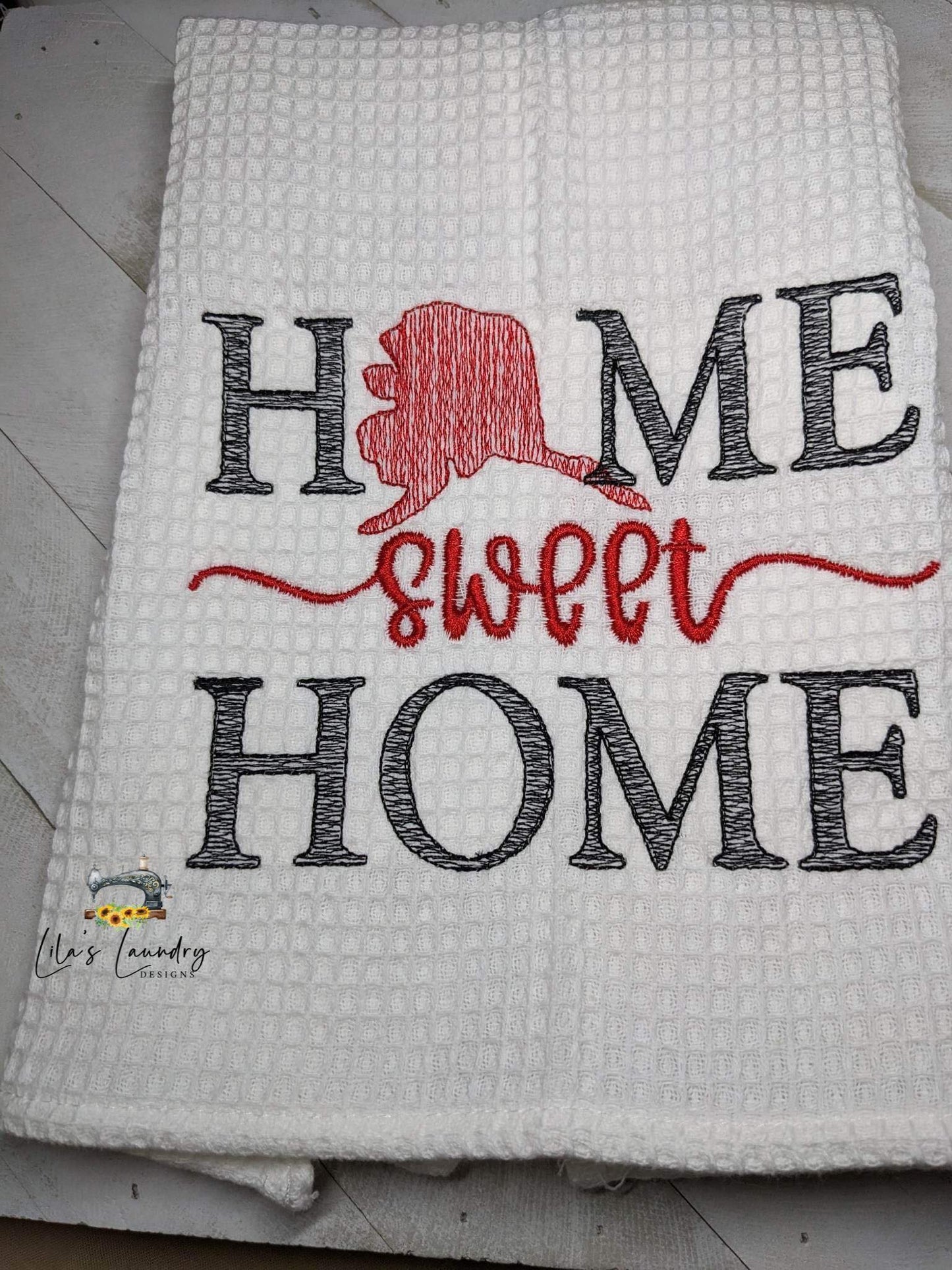 Home Sweet Home Alaska - 4 sizes- Digital Embroidery Design