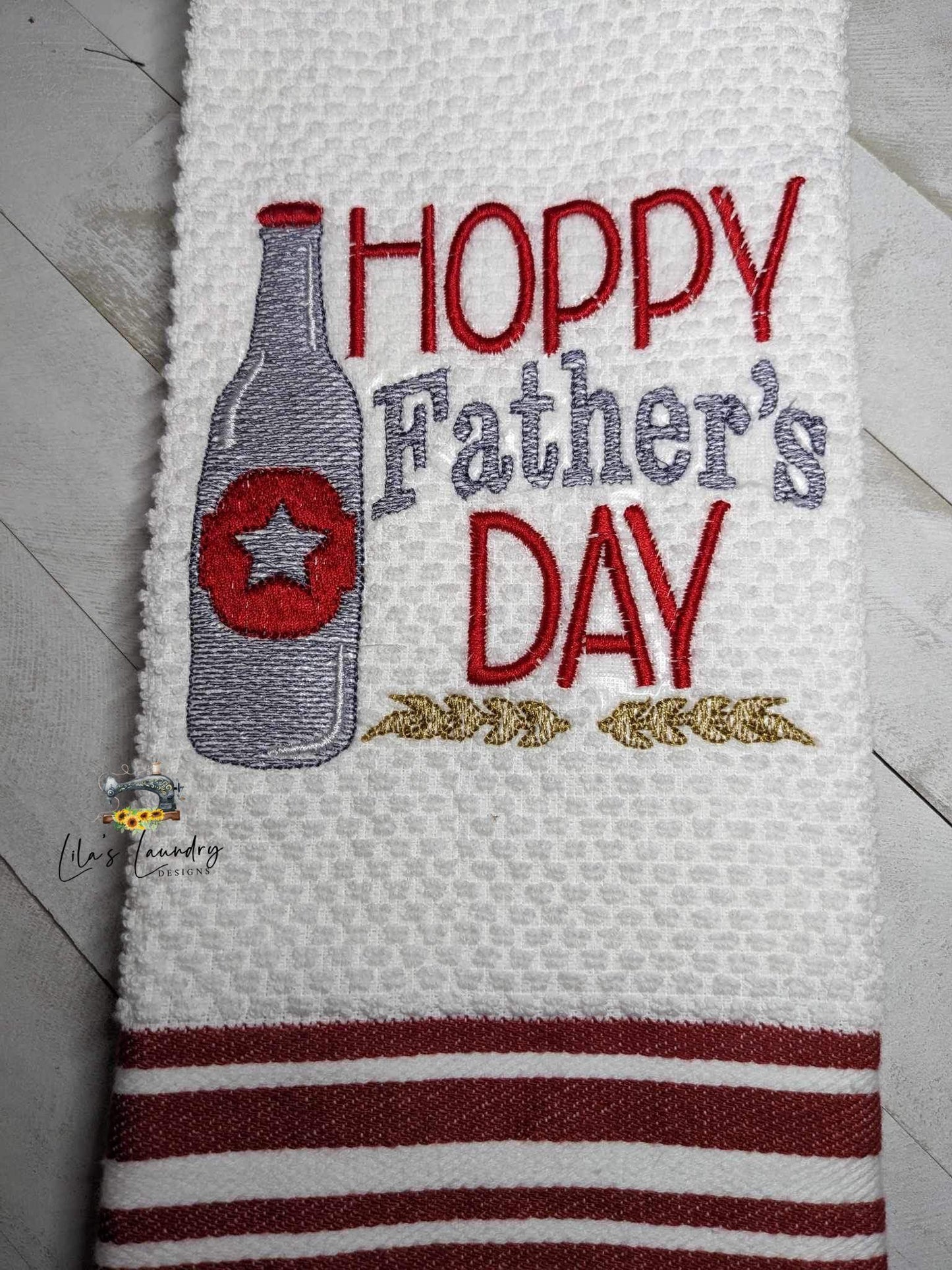 Hoppy Father's Day - 4 sizes- Digital Embroidery Design