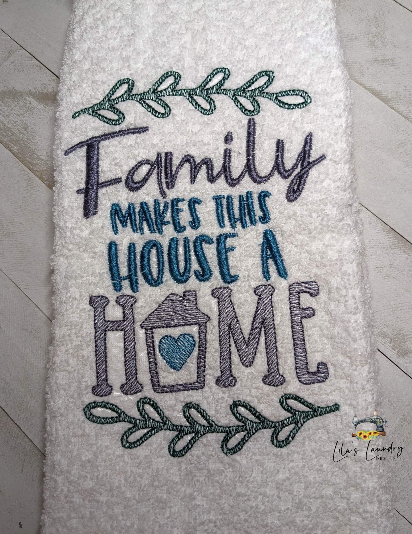 Family Makes This House a Home - 3 sizes- Digital Embroidery Design