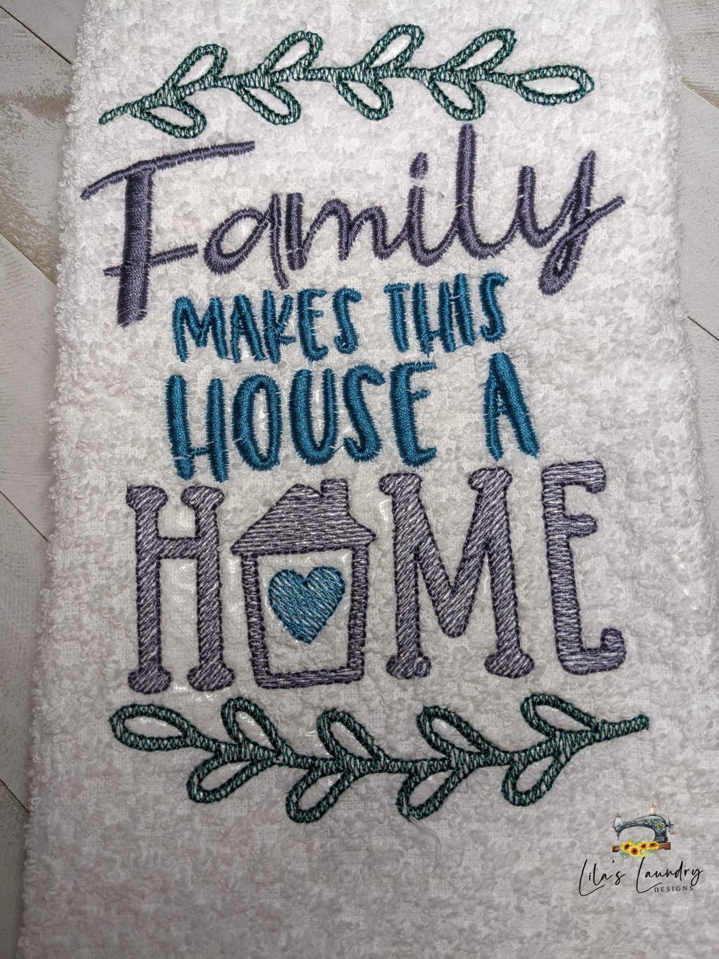 Family Makes This House a Home - 3 sizes- Digital Embroidery Design