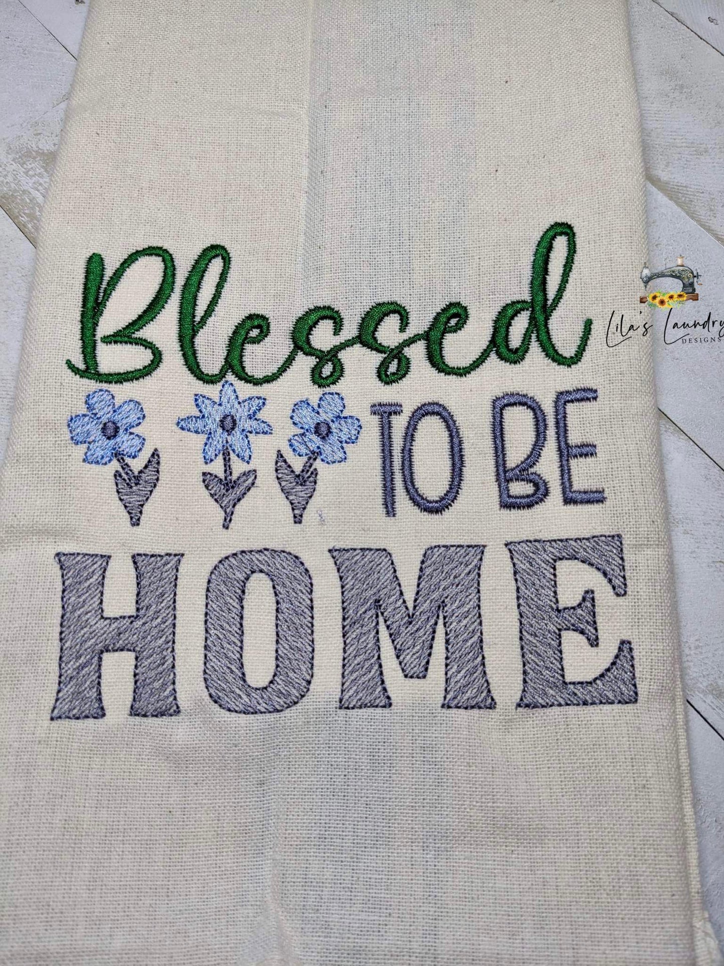 Blessed to be Home - 4 sizes- Digital Embroidery Design