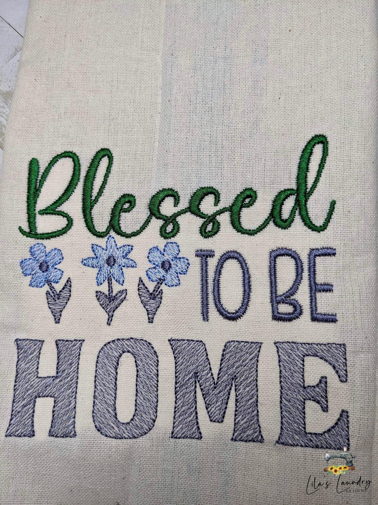 Blessed to be Home - 4 sizes- Digital Embroidery Design