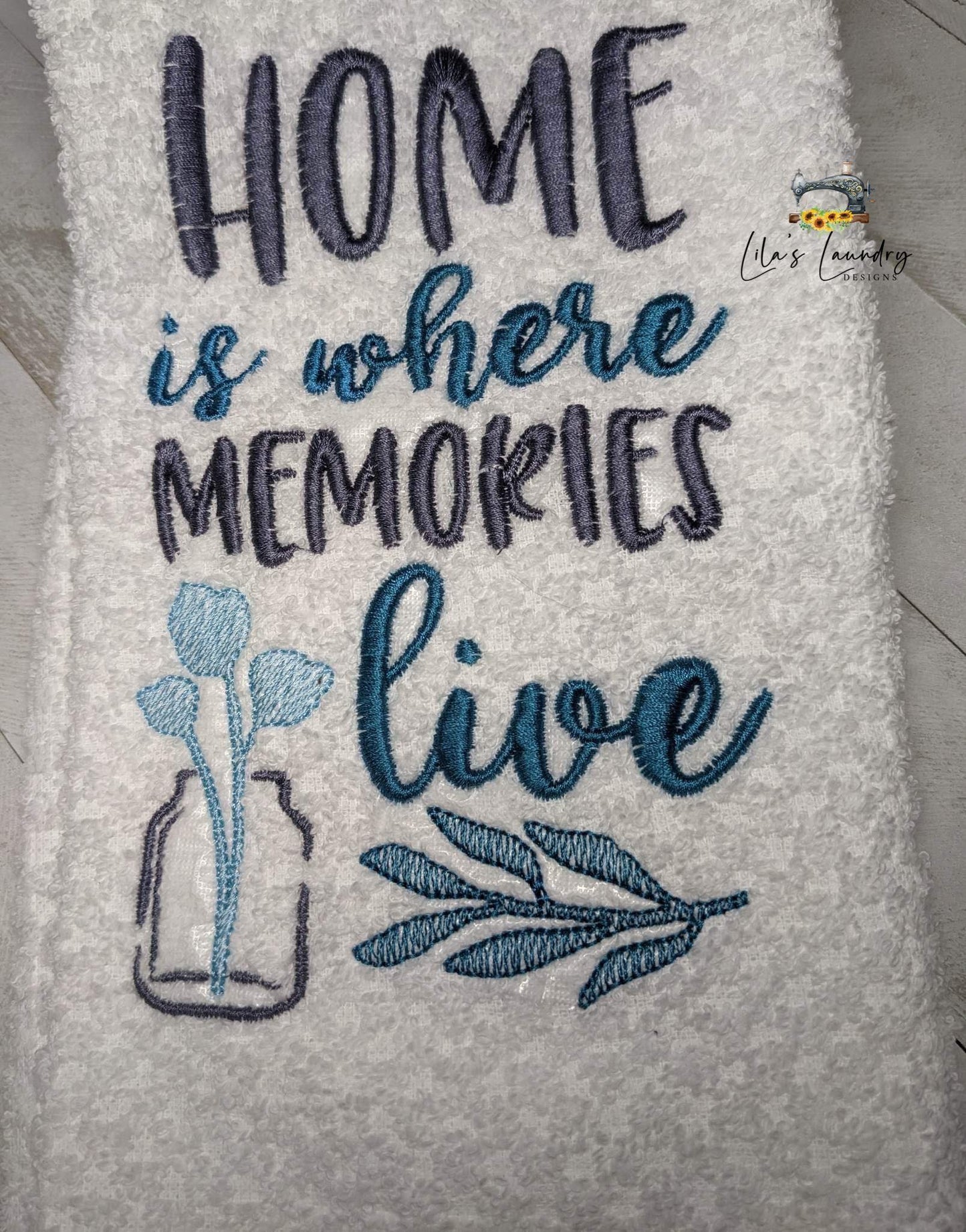 Home is Where Memories Live - 3 sizes- Digital Embroidery Design