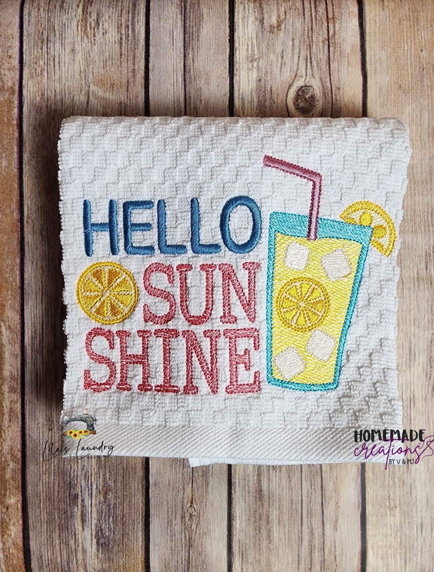 Hello Sunshine - 3 sizes- Digital Embroidery Design