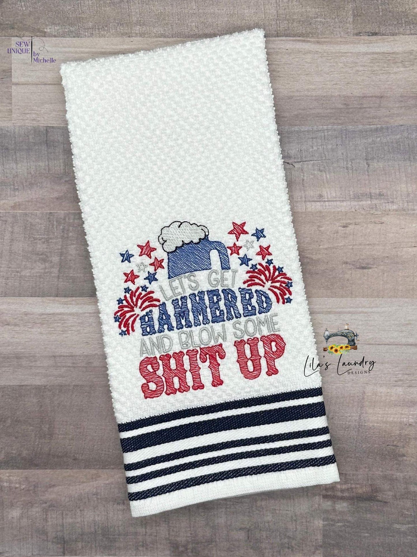 Get Hammered - 3 sizes- Digital Embroidery Design