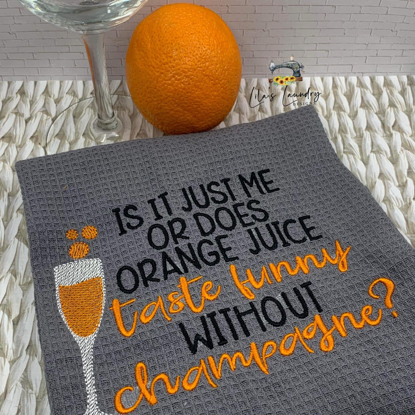 OJ Taste Funny - 3 sizes- Digital Embroidery Design