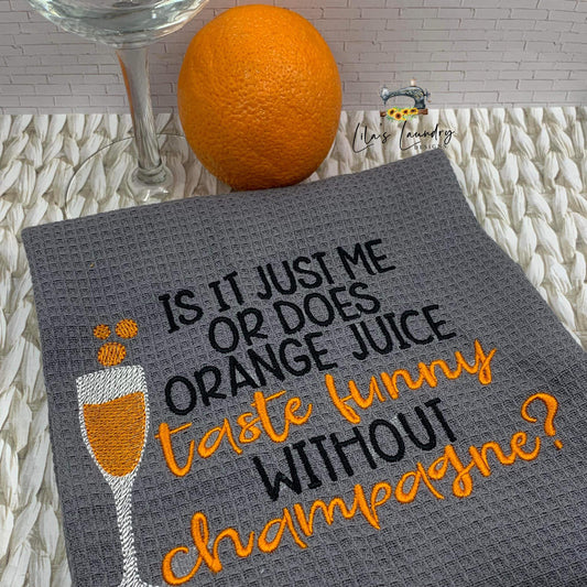 OJ Taste Funny - 3 sizes- Digital Embroidery Design
