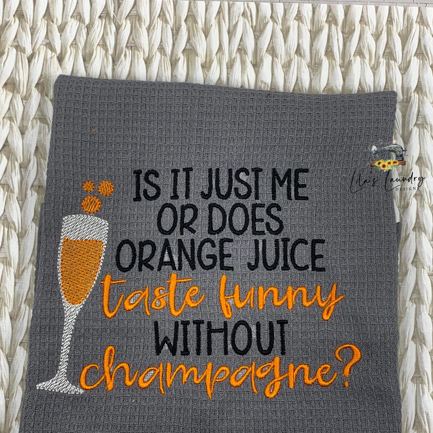 OJ Taste Funny - 3 sizes- Digital Embroidery Design