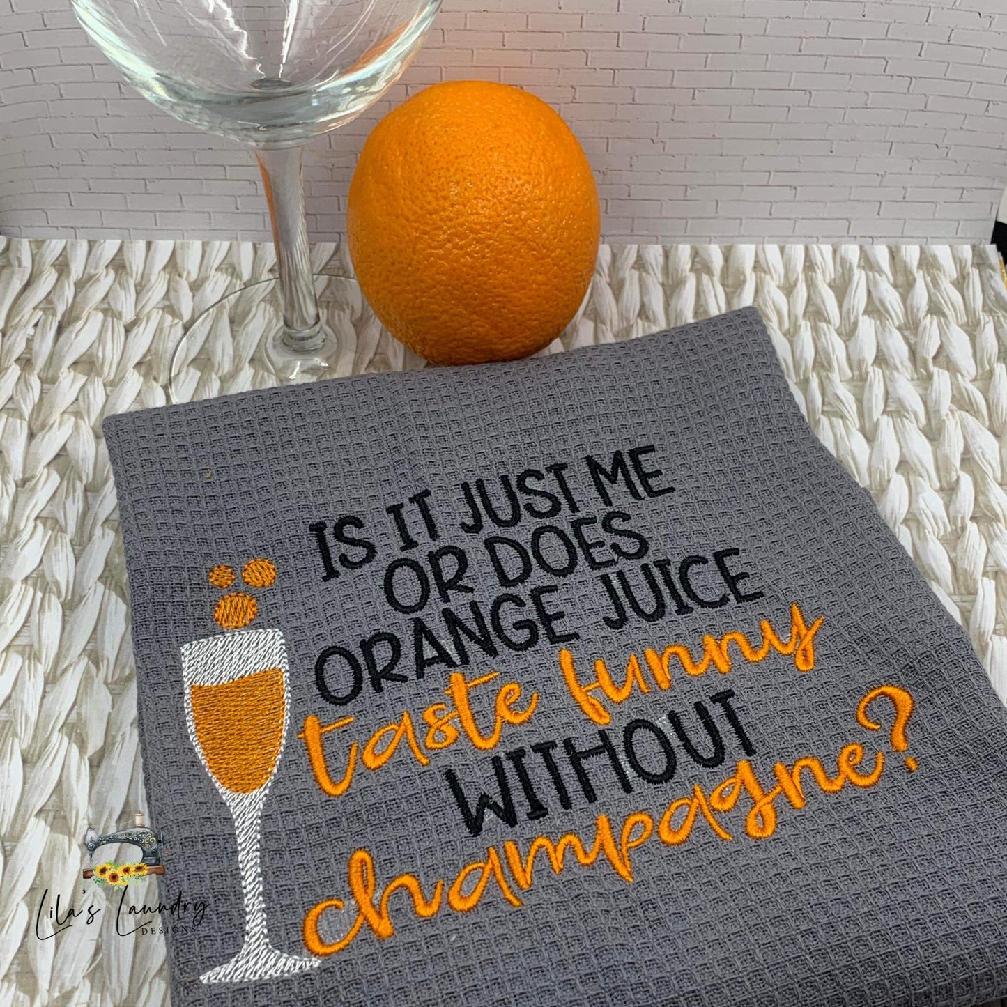 OJ Taste Funny - 3 sizes- Digital Embroidery Design