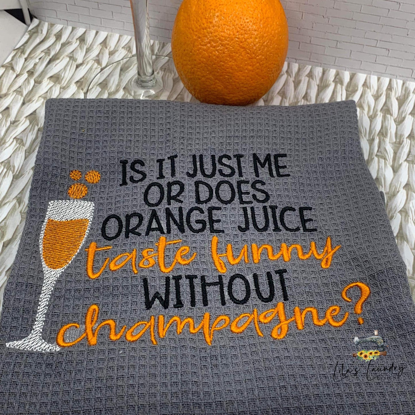 OJ Taste Funny - 3 sizes- Digital Embroidery Design