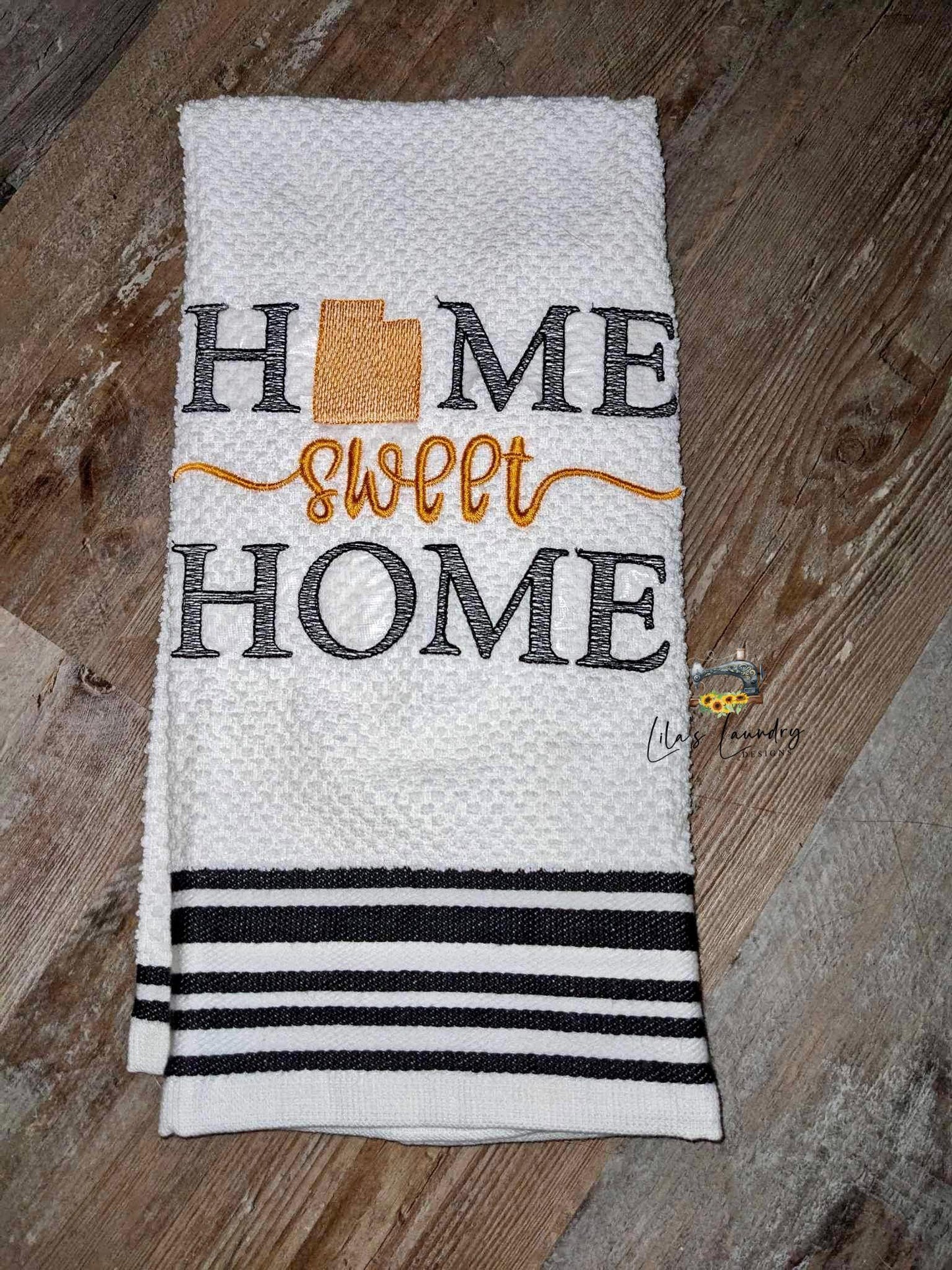 Home Sweet Home Utah - 4 sizes- Digital Embroidery Design