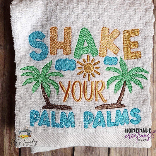 Shake Your Palm Palms - 3 sizes- Digital Embroidery Design