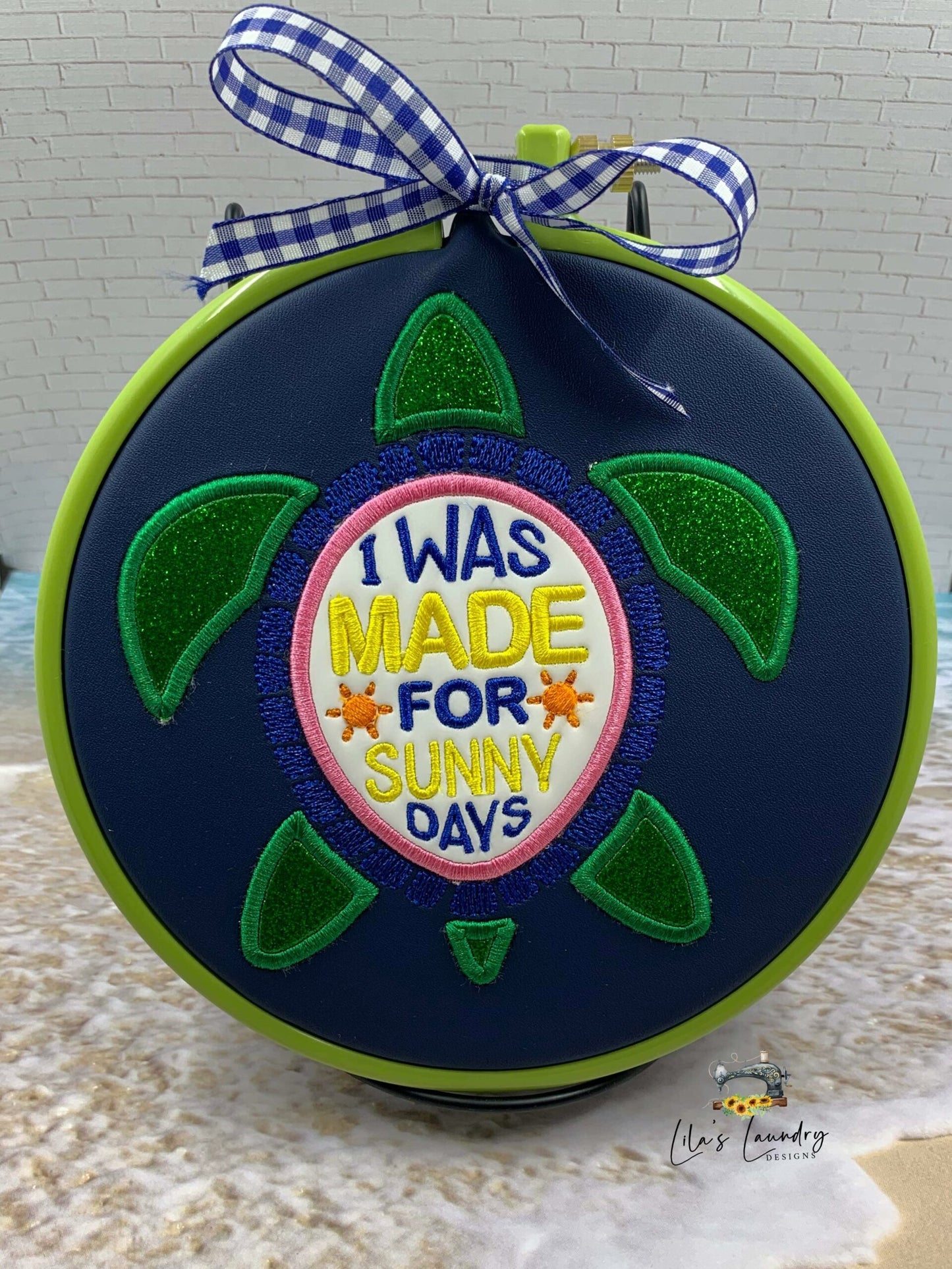 Made For Sunny Days Applique - 3 sizes- Digital Embroidery Design
