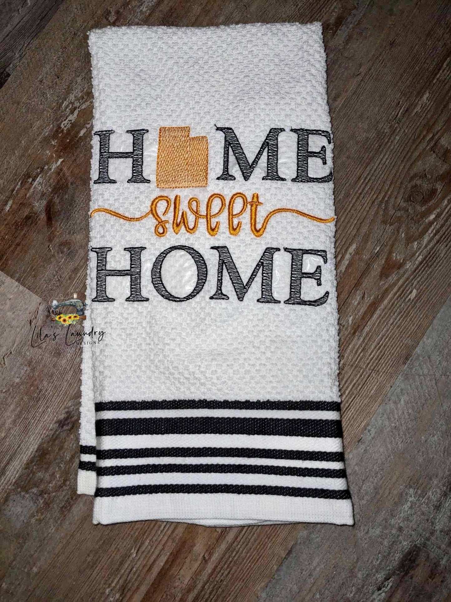 Home Sweet Home Utah - 4 sizes- Digital Embroidery Design