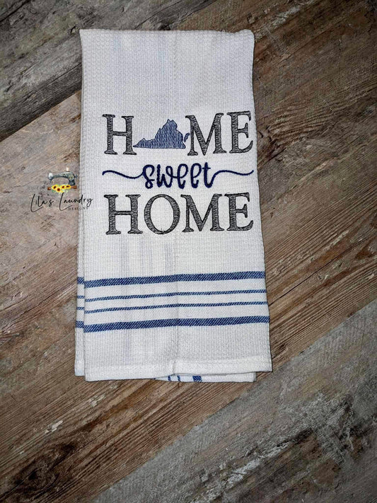 Home Sweet Home Virginia- 4 sizes- Digital Embroidery Design