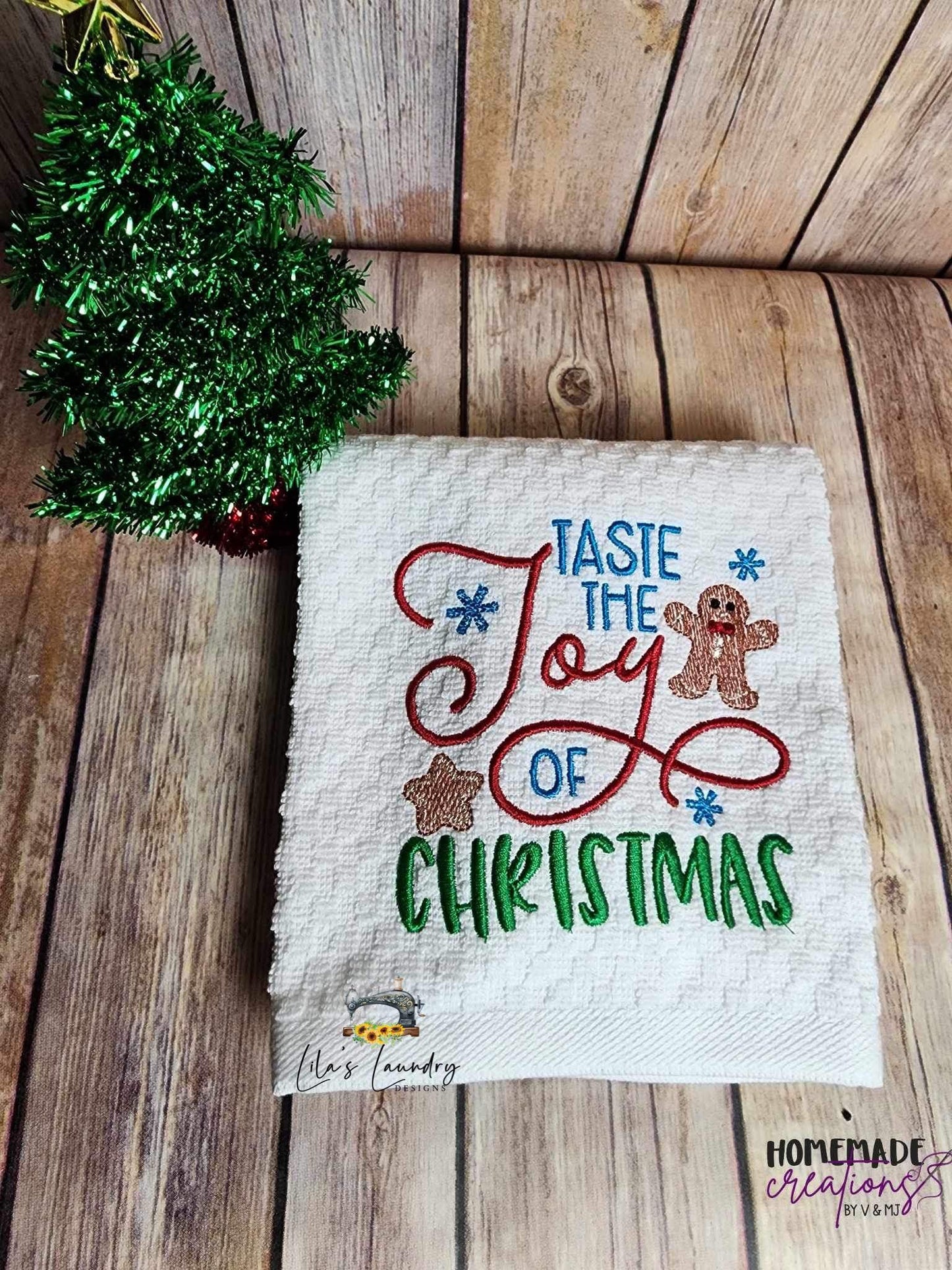 Taste the Joy of Christmas - 3 sizes- Digital Embroidery Design