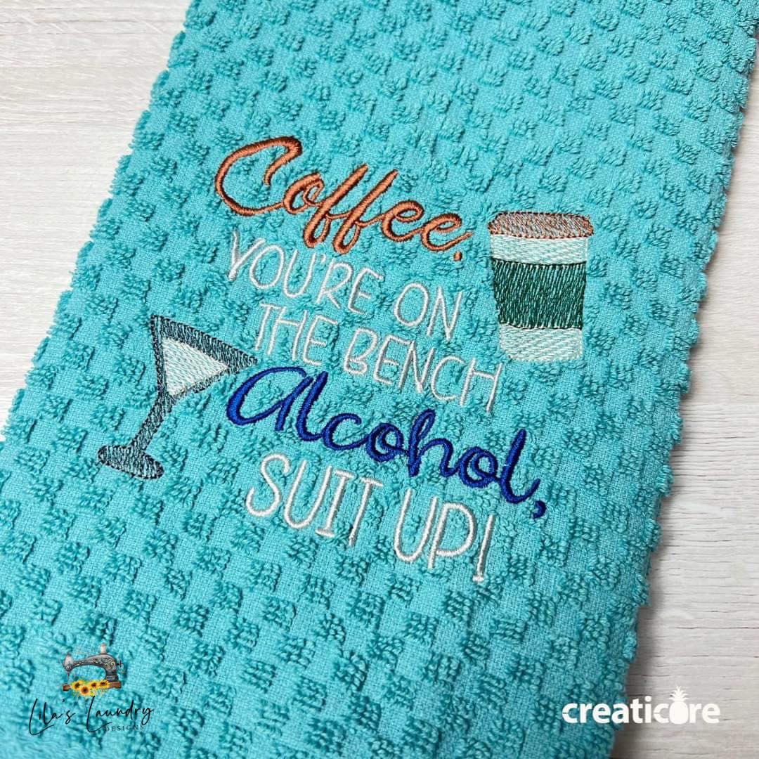 Alcohol Suit Up - 4 sizes- Digital Embroidery Design