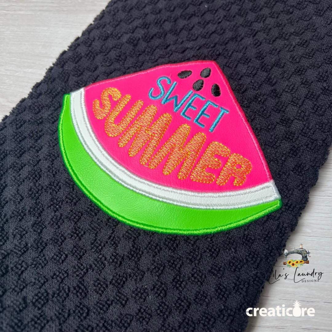 Sweet Summer Applique - 3 sizes- Digital Embroidery Design