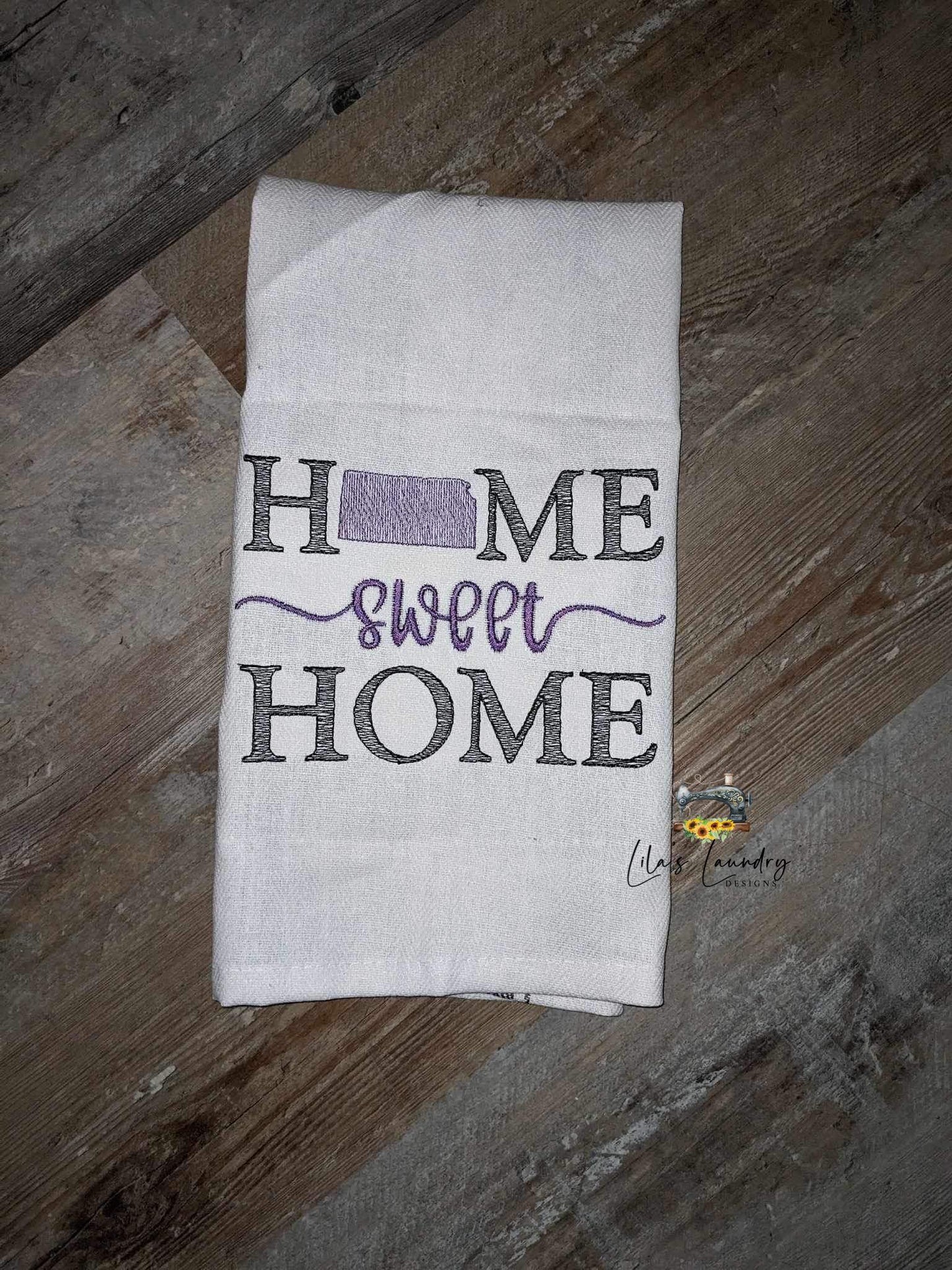 Home Sweet Home Kansas - 4 sizes- Digital Embroidery Design