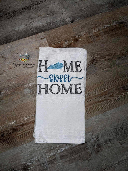 Home Sweet Home Kentucky - 4 sizes- Digital Embroidery Design