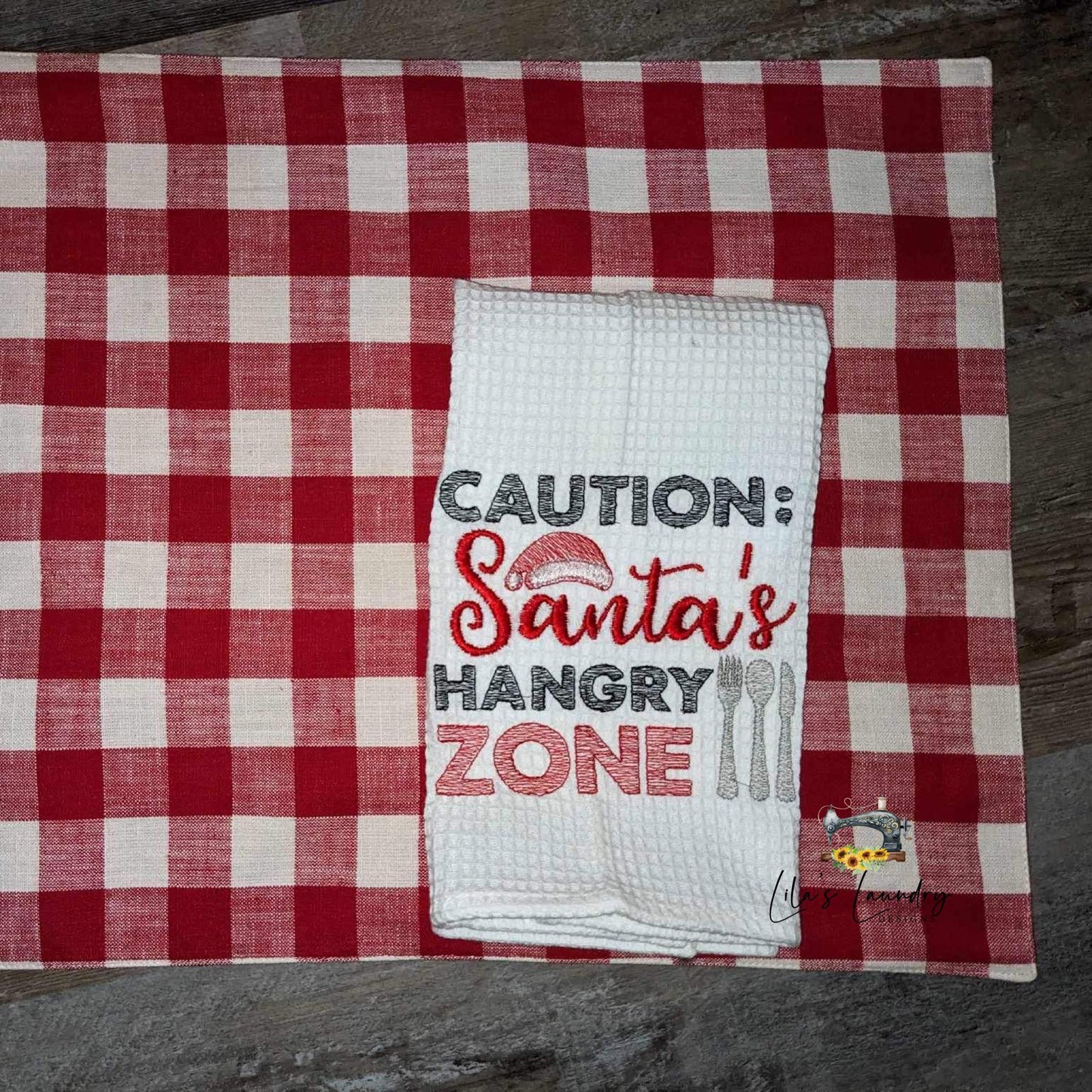 Santa's Hangry Zone - 4 sizes- Digital Embroidery Design