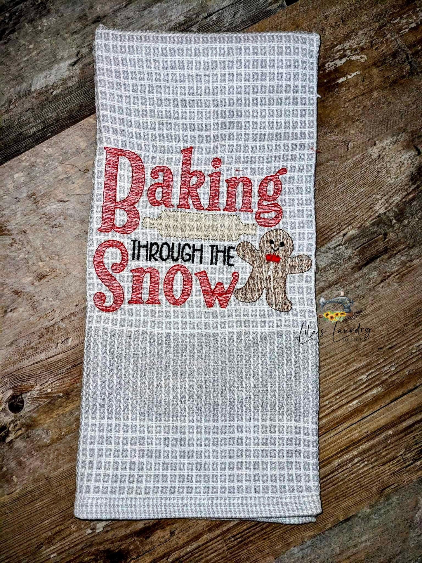 Baking Through The Snow - 3 sizes- Digital Embroidery Design