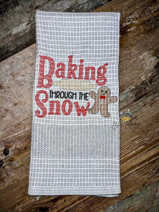 Baking Through The Snow - 3 sizes- Digital Embroidery Design