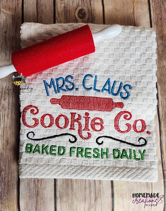 Claus Cookie Co. - 3 sizes- Digital Embroidery Design