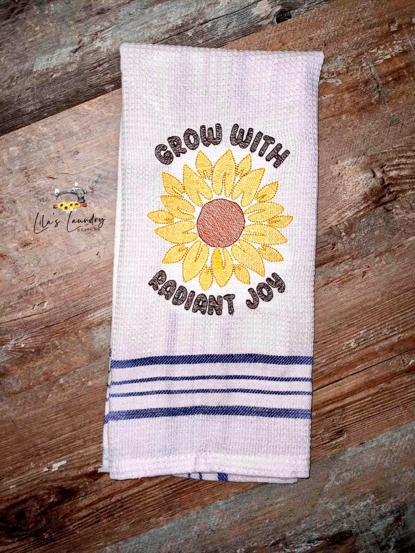 Grow With Radiant Joy - 3 sizes- Digital Embroidery Design
