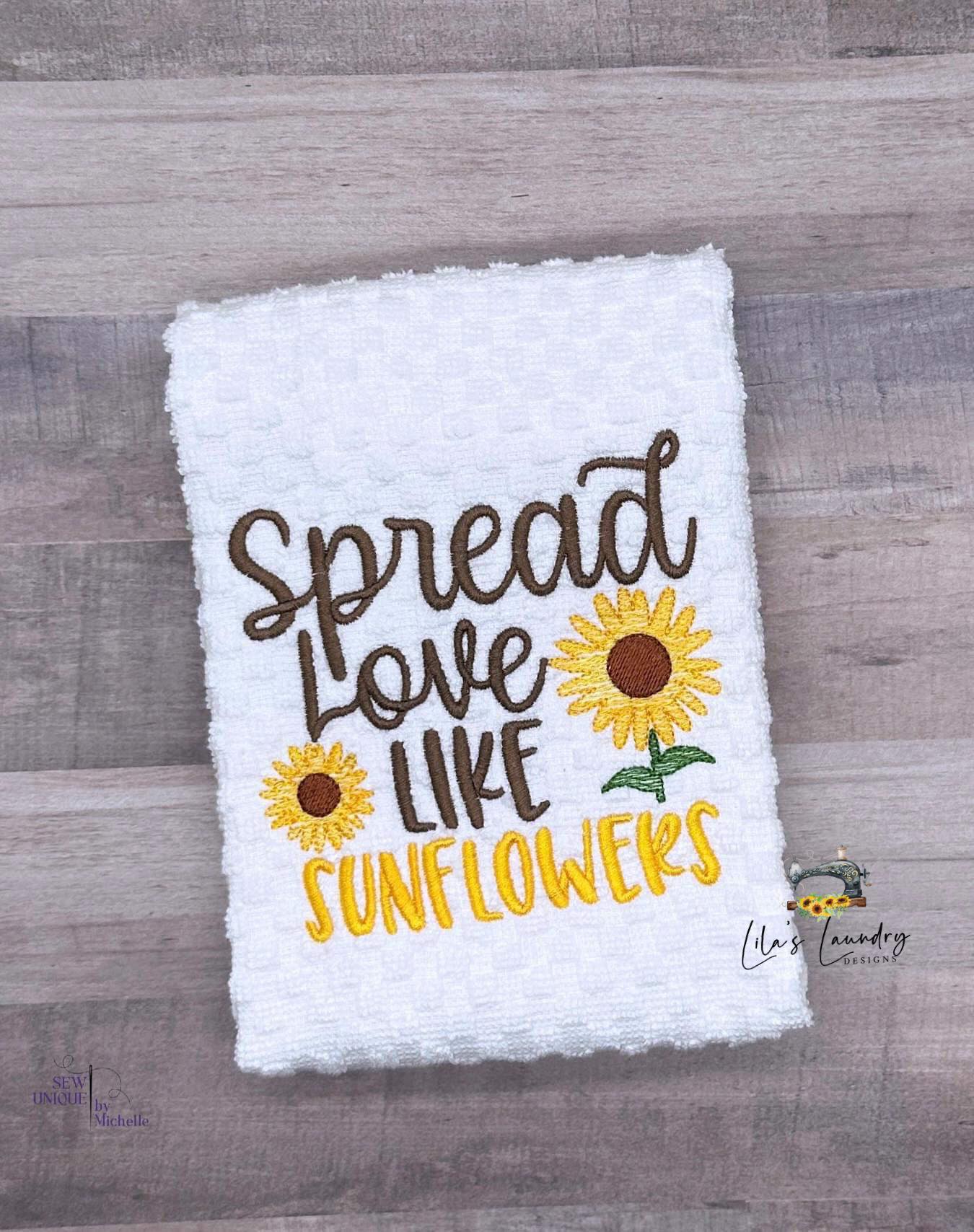 Spread Love Like Sunflowers - 4 sizes- Digital Embroidery Design