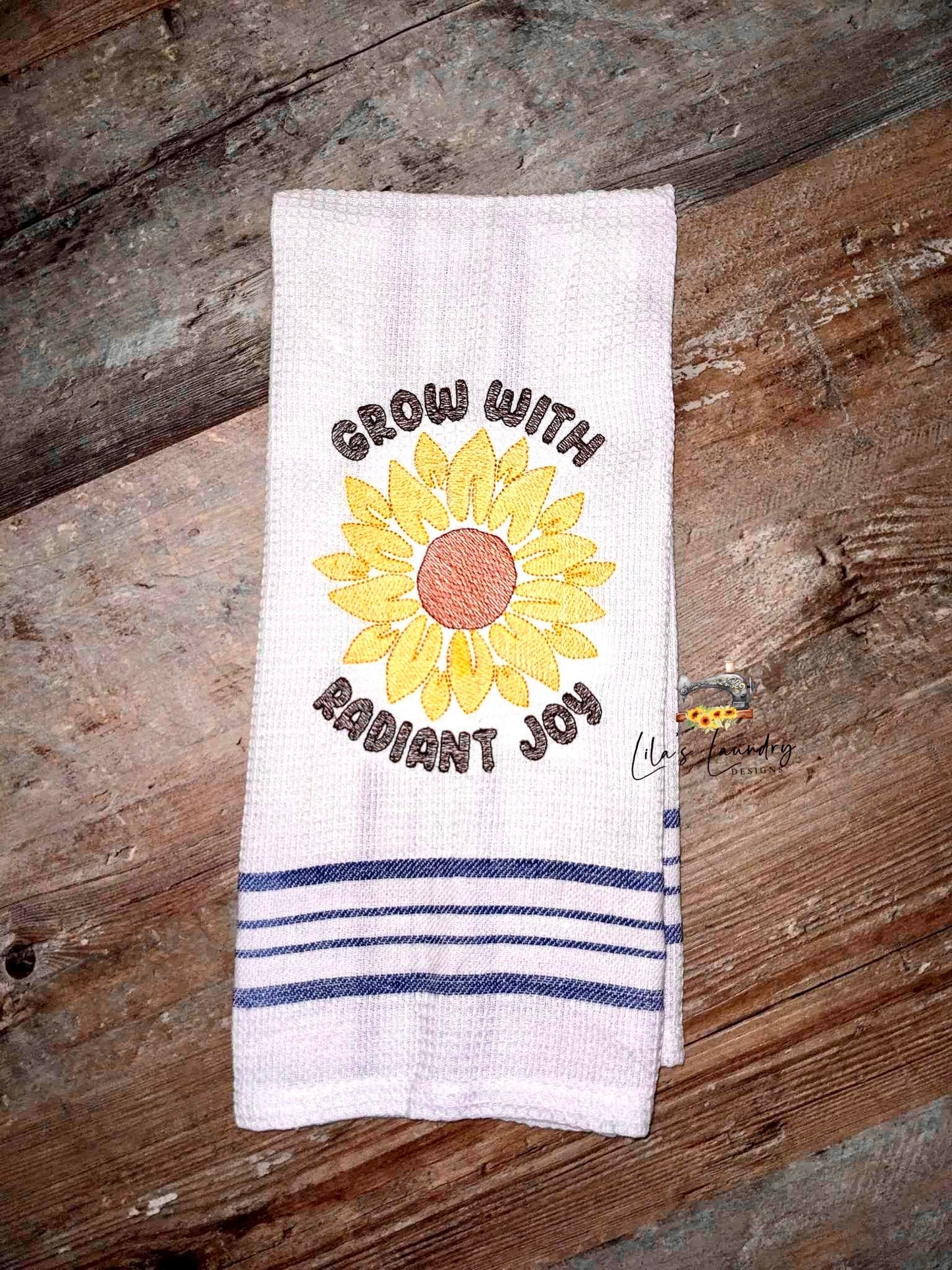 Grow With Radiant Joy - 3 sizes- Digital Embroidery Design