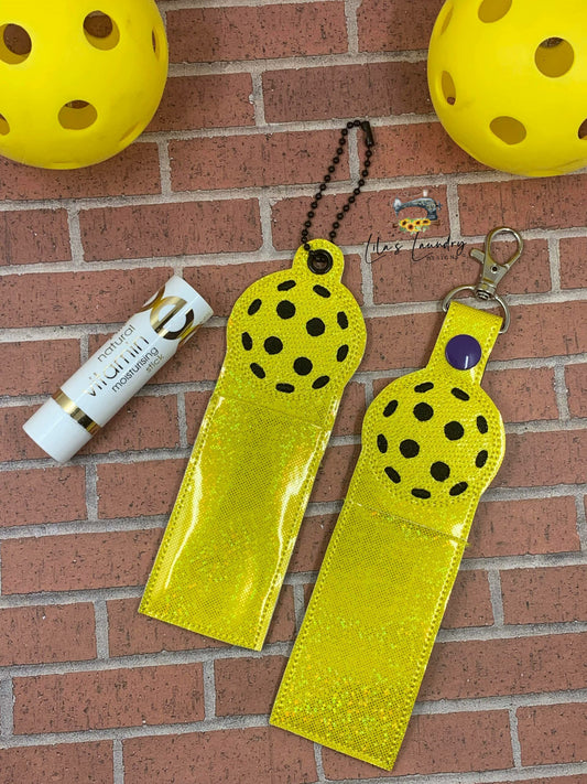 Pickleball Lip Balm Holders 5x7 - DIGITAL Embroidery DESIGN