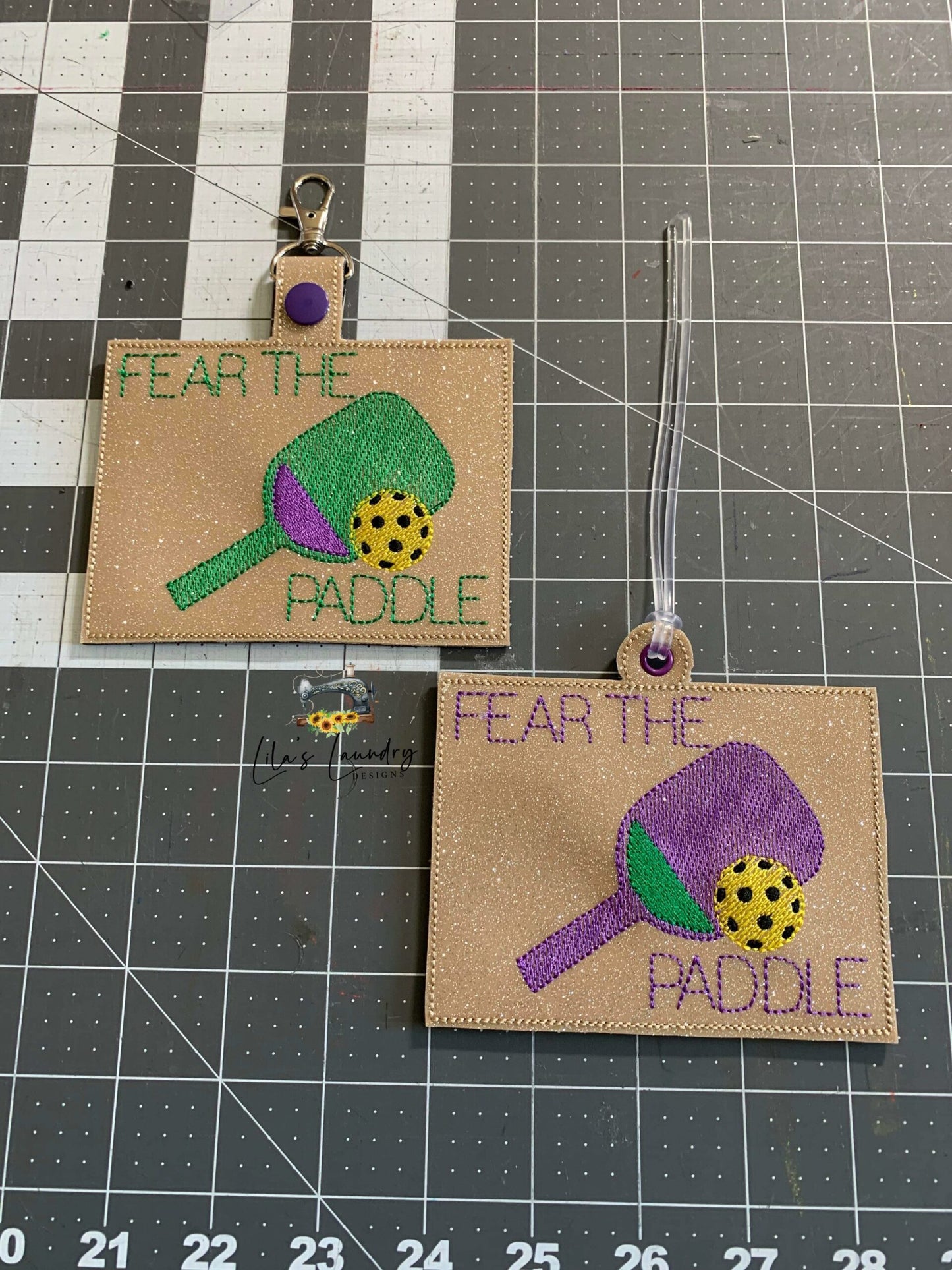 Fear the Paddle Luggage Tag Holders 5x7