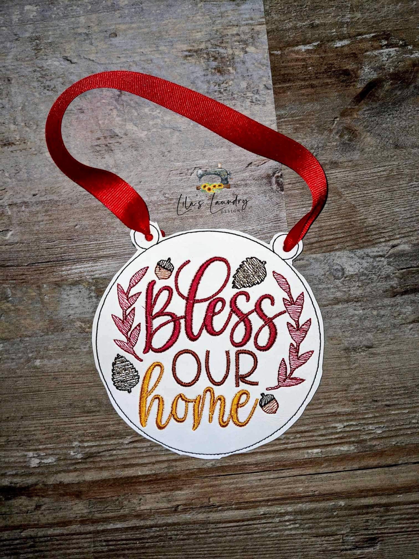 Bless Our Home Door Sign - 3 sizes - Digital Embroidery Design