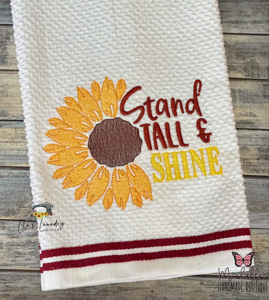 Stand Tall and Shine - 4 sizes- Digital Embroidery Design