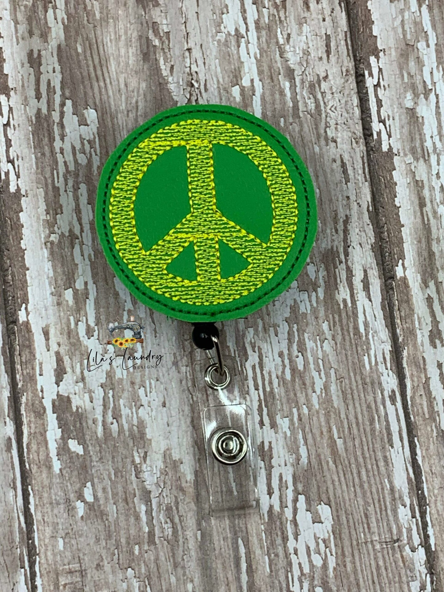 Peace Sign 2 inch Feltie - Digital Embroidery Design