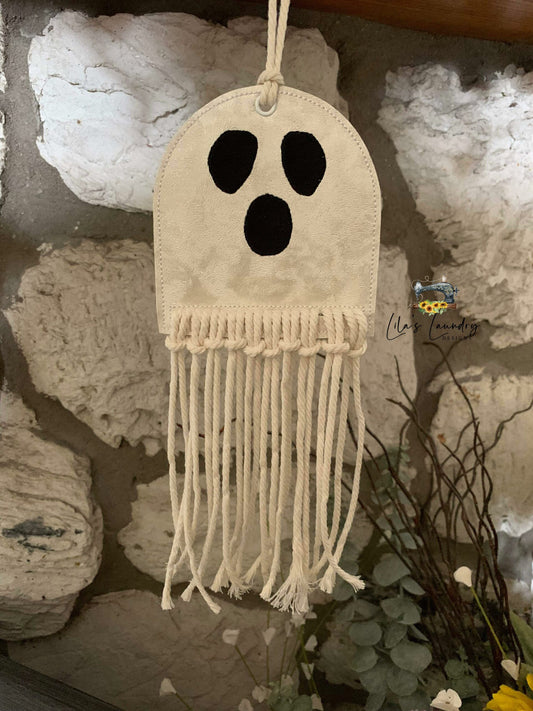 Ghost Macrame Hanger - 4 sizes - Digital Embroidery Design