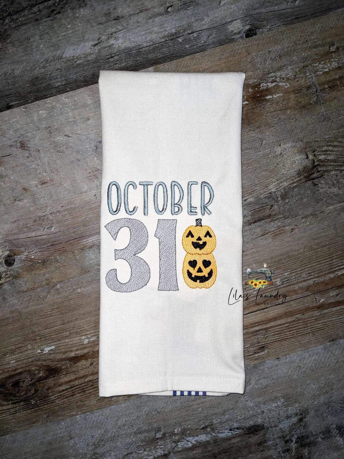 October 31 Sketch - 4 sizes- Digital Embroidery Design