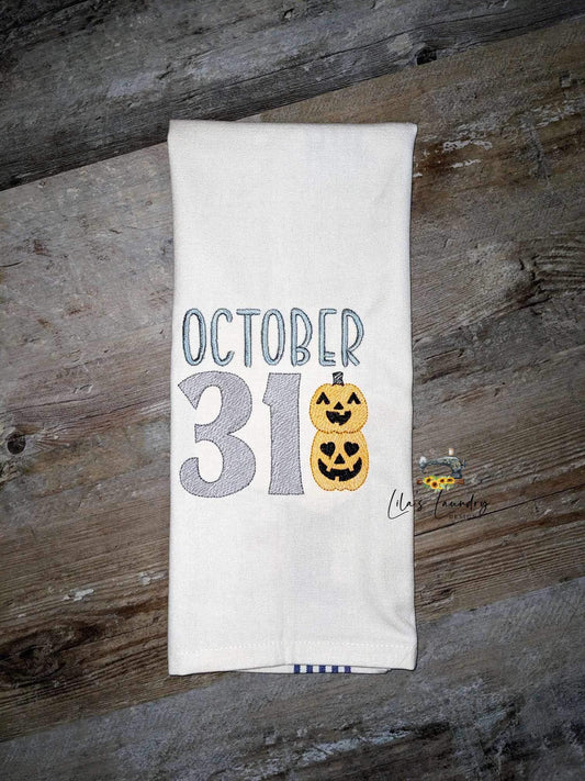 October 31 Sketch - 4 sizes- Digital Embroidery Design