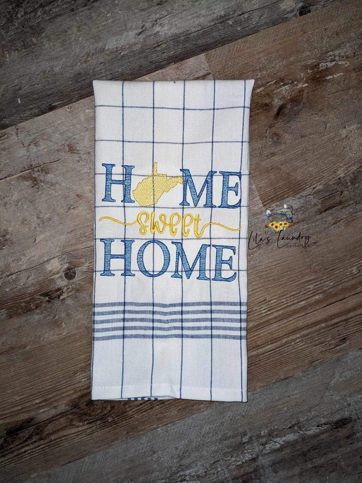 Home Sweet Home West Virginia - 4 sizes- Digital Embroidery Design
