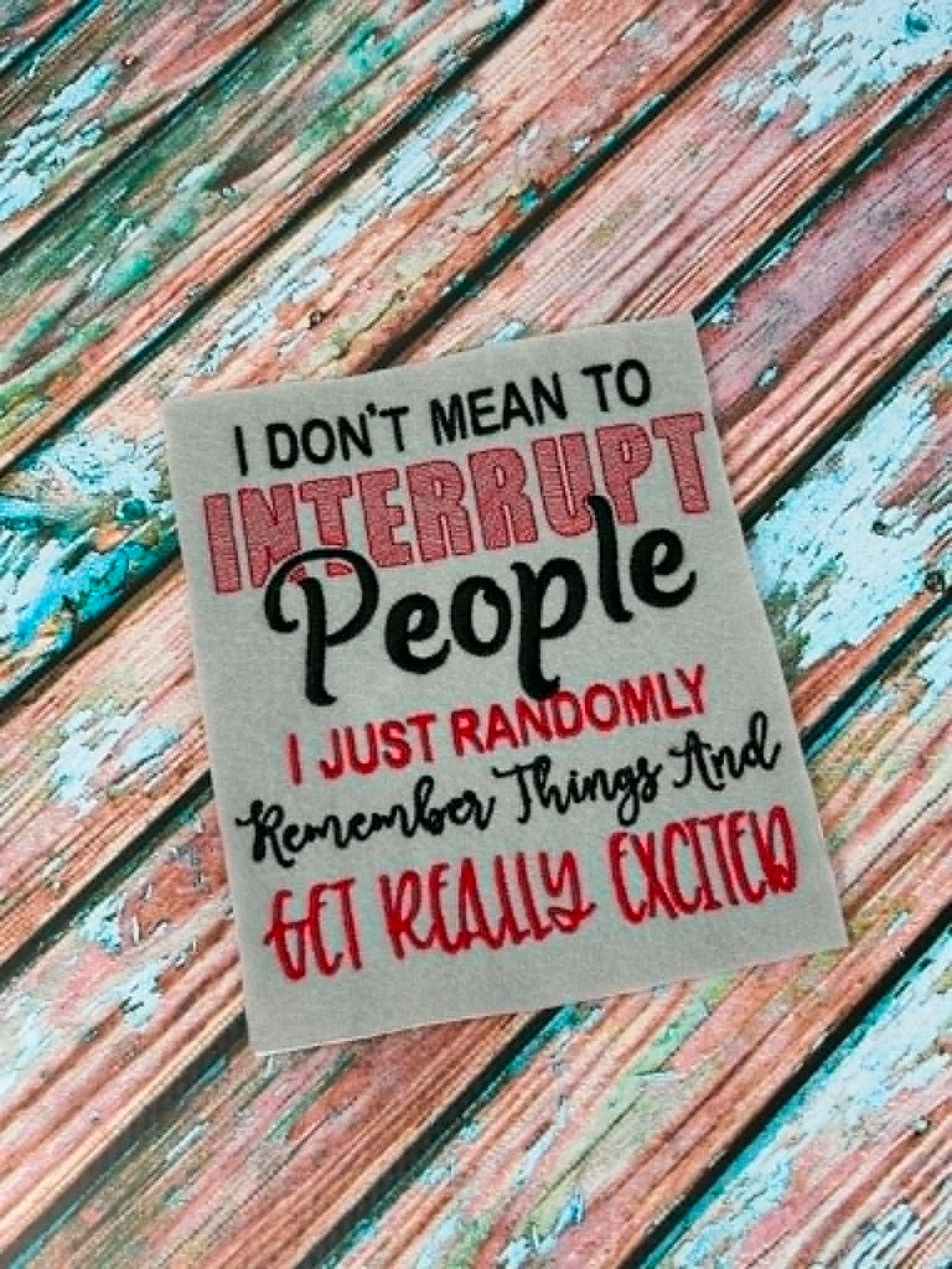 Interrupt People 5 x 7, 6 x 10 and 8 x 12 – DIGITAL Embroidery Design
