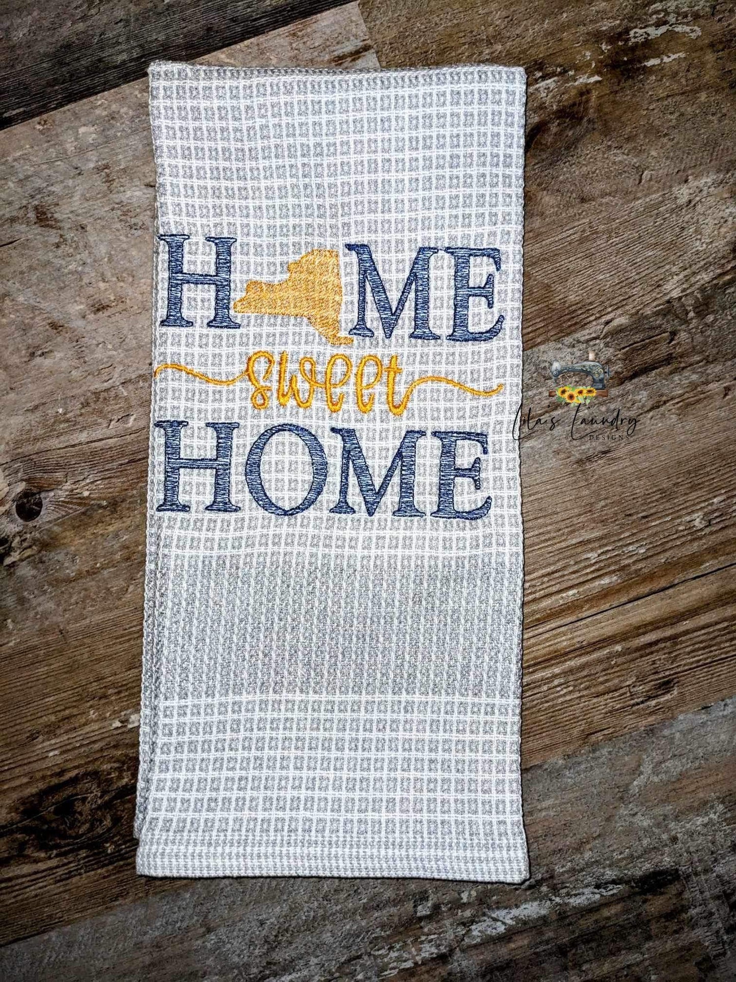 Home Sweet Home New York - 4 sizes- Digital Embroidery Design