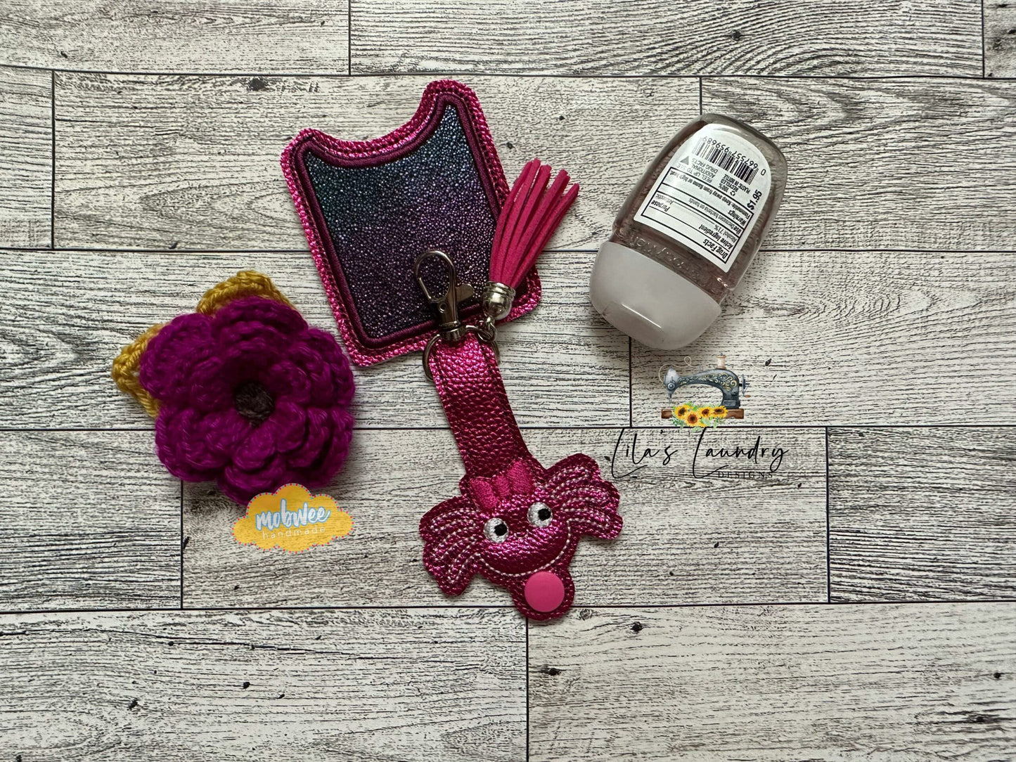 Girl Spider Applique Fold Over Sanitizer Holder 5x7- DIGITAL Embroidery DESIGN