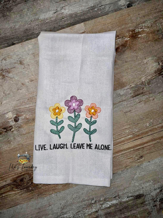 Leave me alone - 3 sizes- Digital Embroidery Design