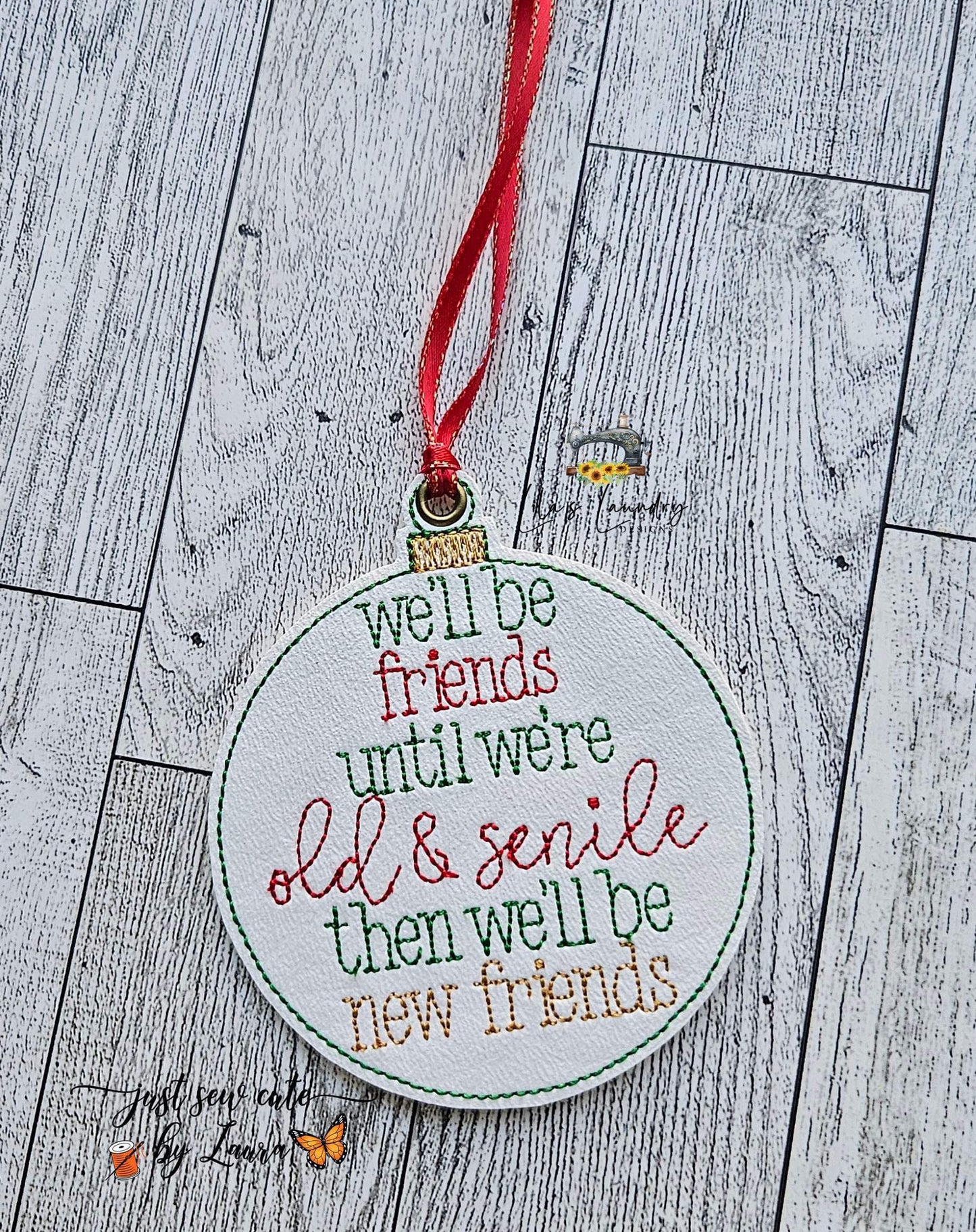 Old & Senile Ornament - Digital File - Embroidery Design