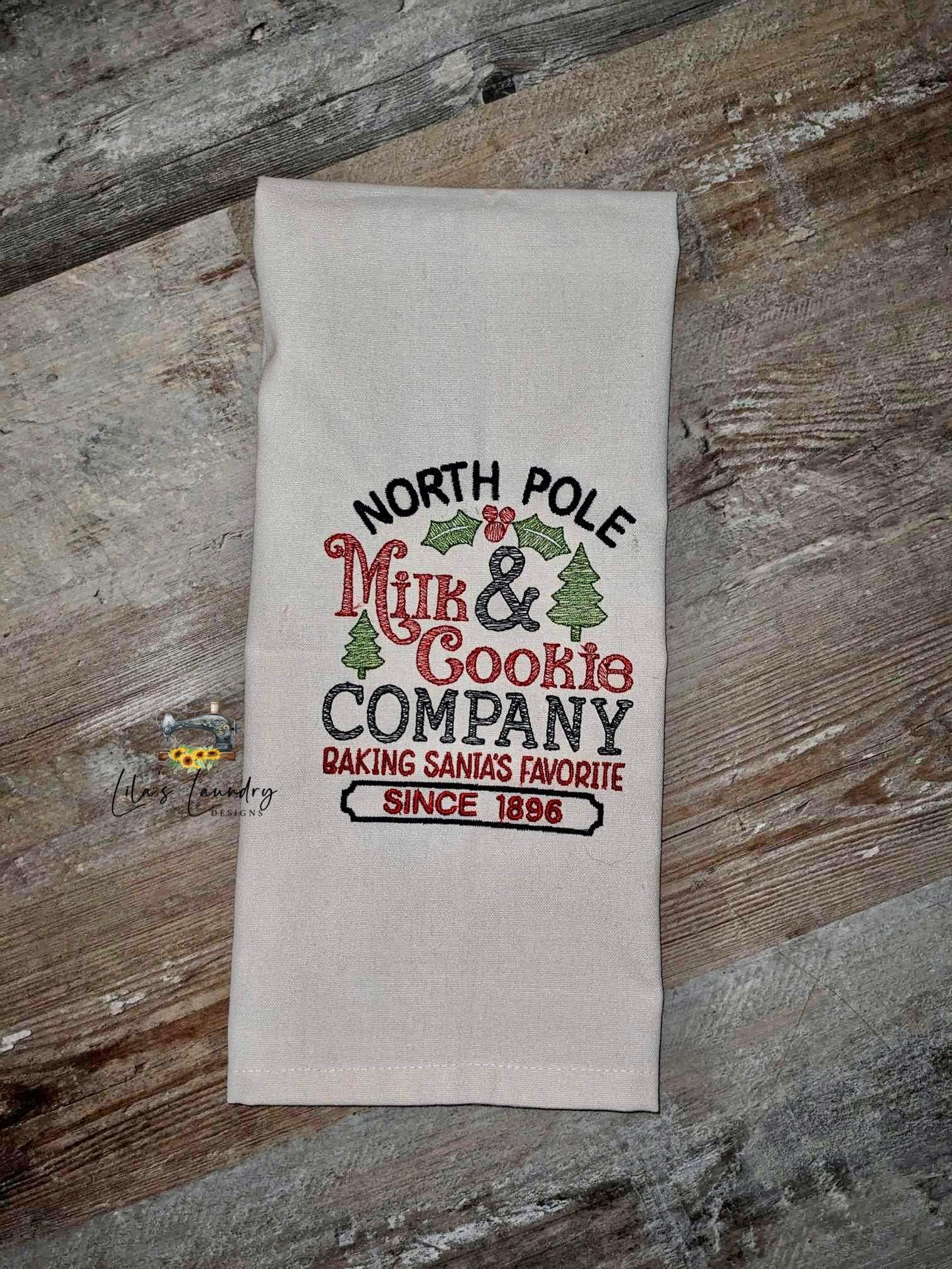 Milk and Cookie Company - 3 sizes- Digital Embroidery Design