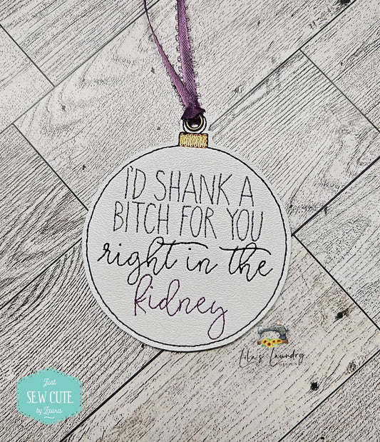 Kidney BFF Ornament - Digital File - Embroidery Design