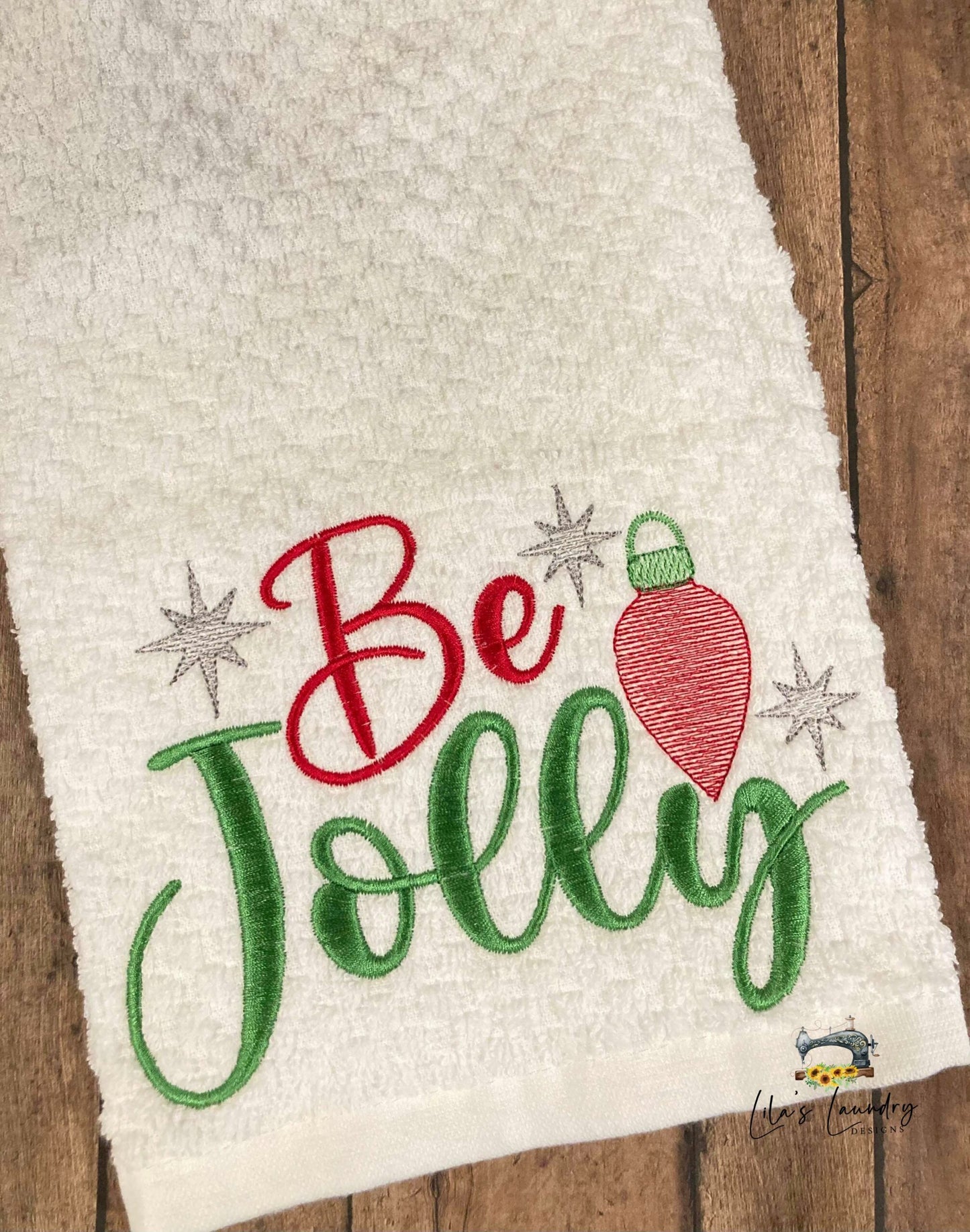 Be Jolly - 2 sizes- Digital Embroidery Design