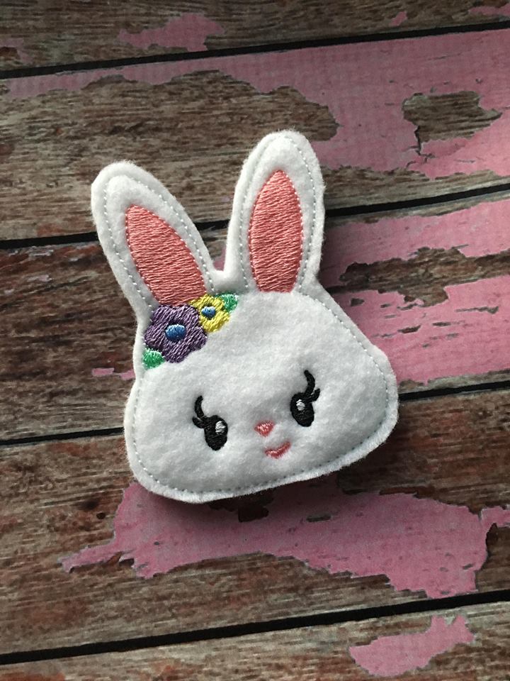 Girl Bunny Felties - 3 sizes- Digital Embroidery Design