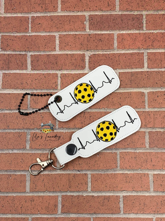 Pickleball EKG Fobs - Digital Embroidery Design